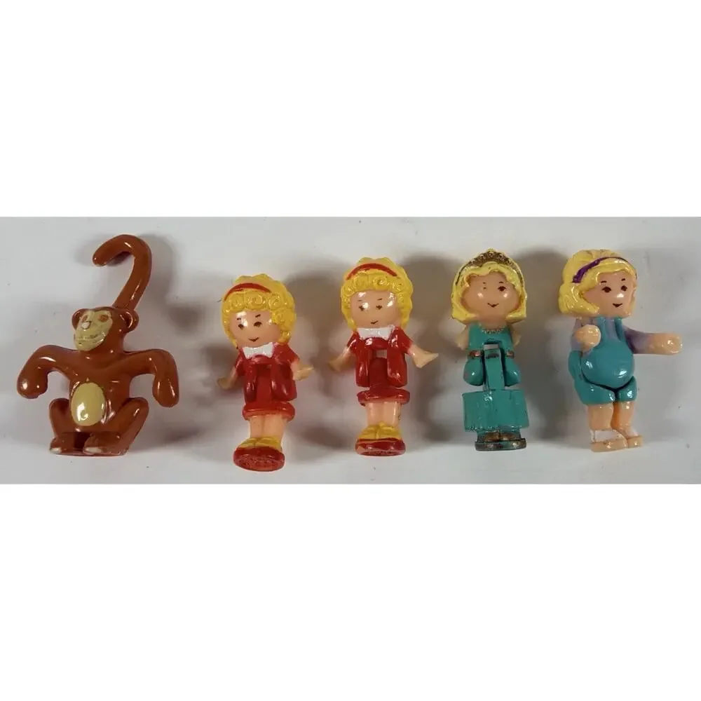 2 Vtg 1989 Polly Pocket Polly’s Cafe Bluebird + Figures - Issues Incomplete Read